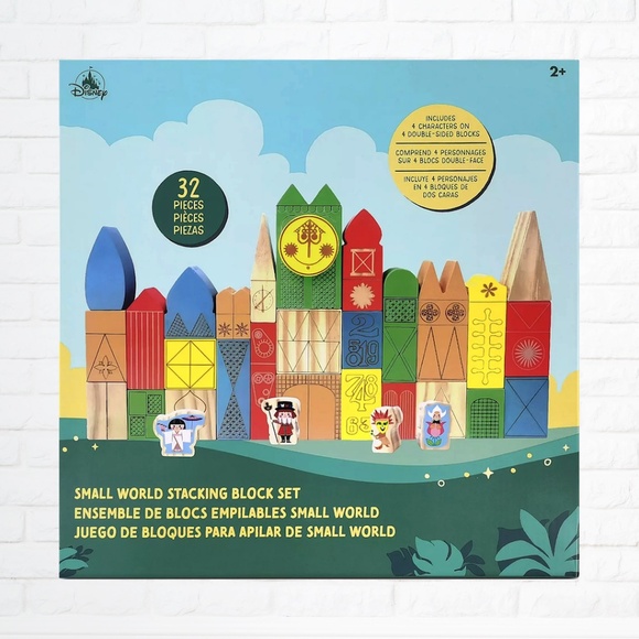 NIB Disney It's A Small World Stacking Block Set